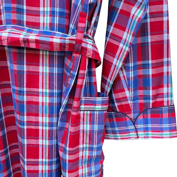 Brooks Brothers Lightweight Madras Cotton Robe 🎉2X Host Pick 🎉 - Picture 7 of 12